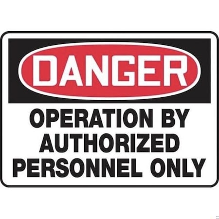 Accuform OSHA DANGER SAFETY SIGN  ROBOTIC MEQM113VP MEQM113VP
